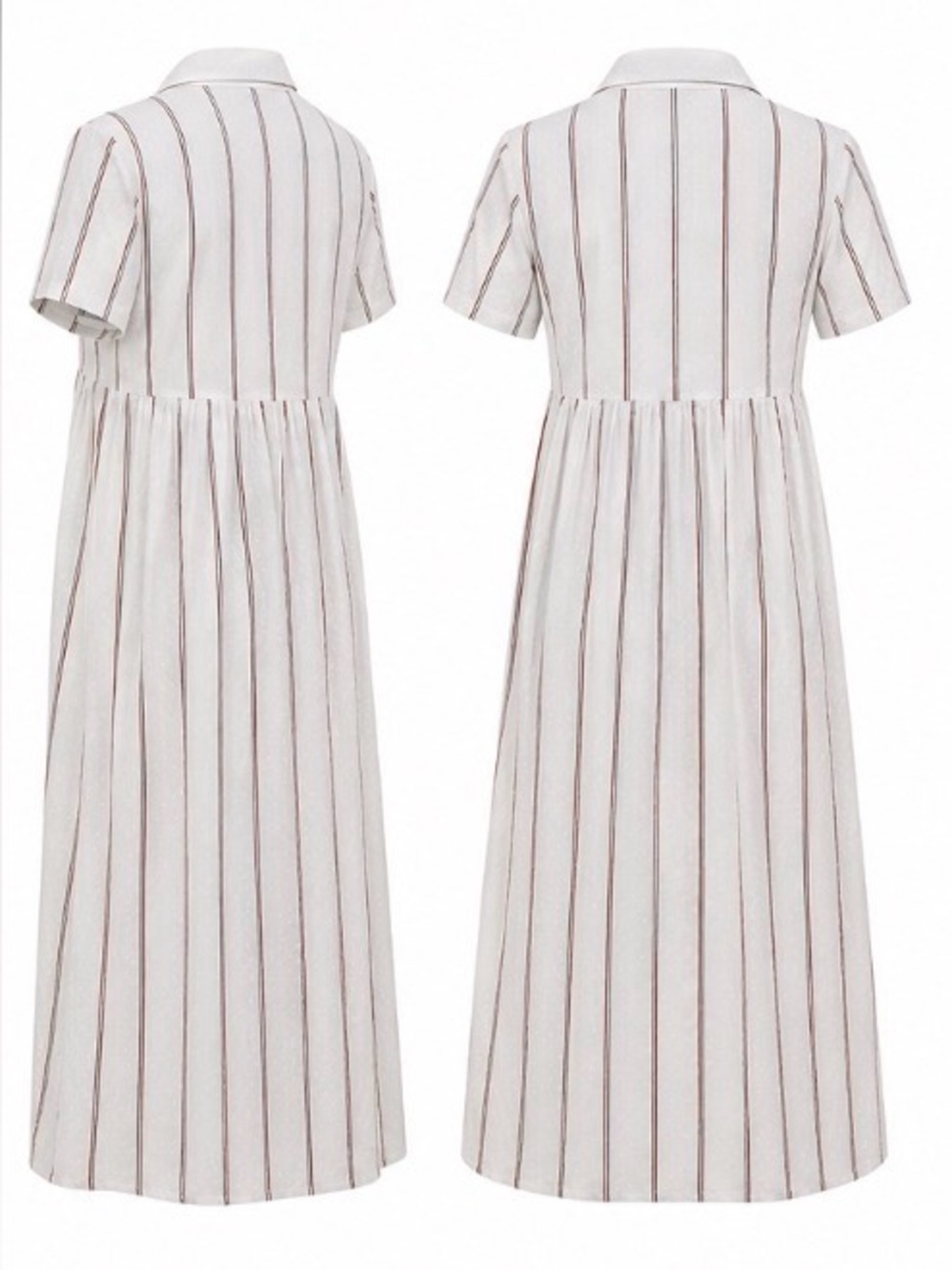 Madewell nwt cotton Stripe button up summer Shirt Dress fully lined XS - Picture 11 of 11